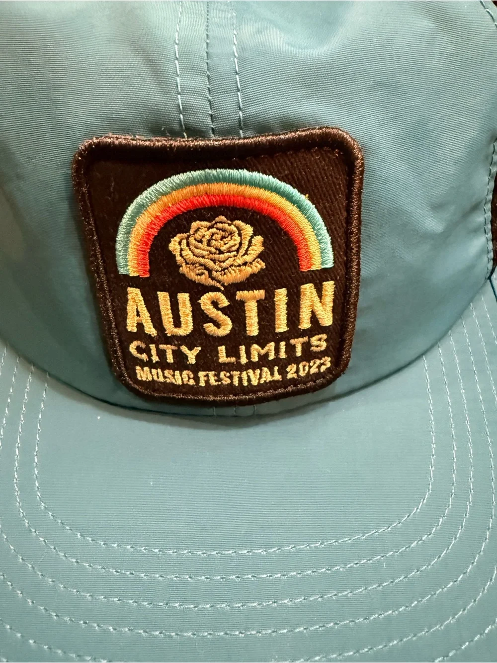 Howler Brothers Teal and Black Austin City Limits Patch Trucker Hat